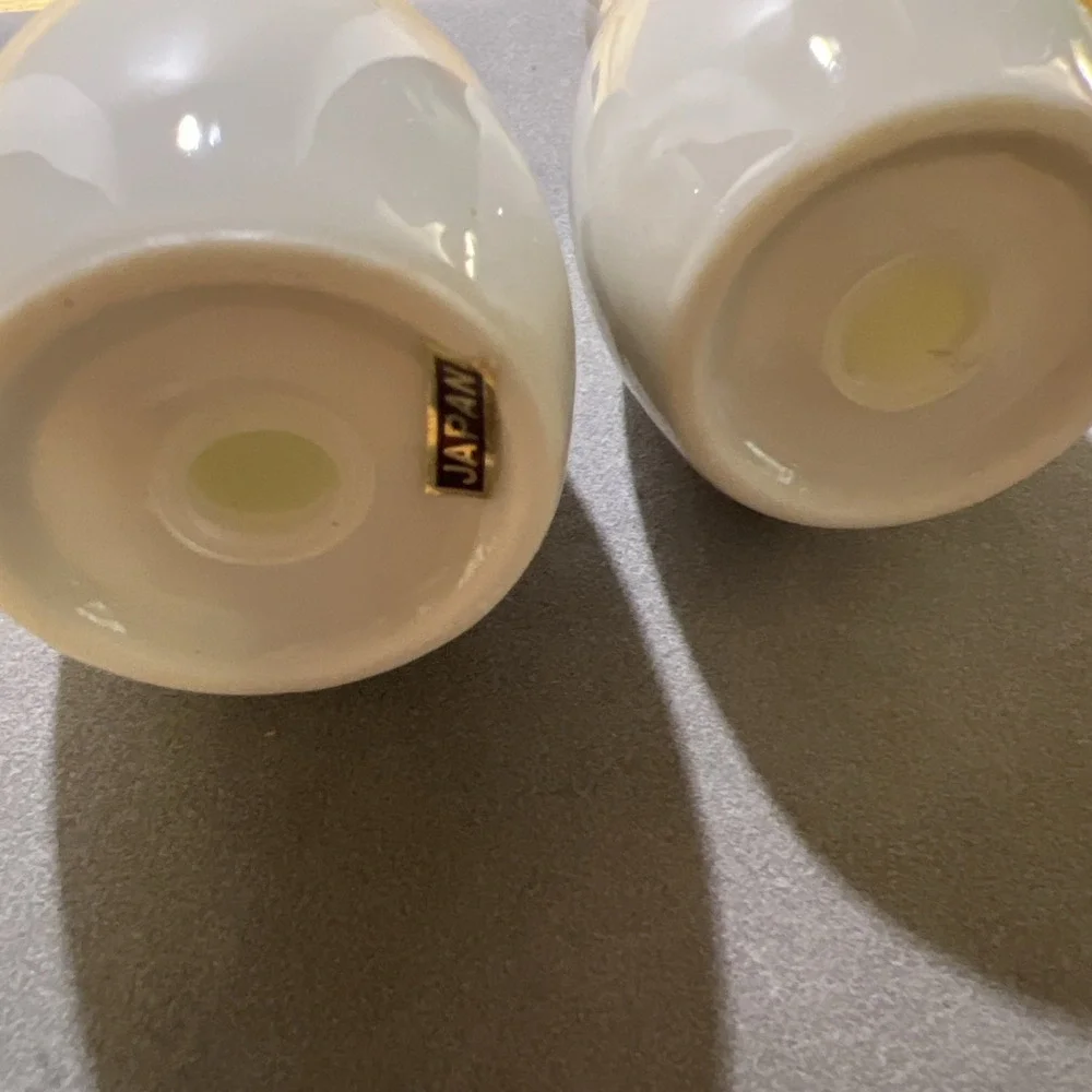Vtg. Salt Pepper Shaker Souvenir Ceramic Chicago Windy City  Japan Skyline